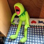 Kermit de Kikker knuffel met ijzerdraad in armen en benen, Ophalen of Verzenden, Kikker