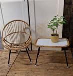 leuke vintage rotan set, Ophalen, Huis en Inrichting