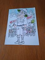 Dik Bruynesteyn originele tekening Jacques Goddet, Ophalen of Verzenden, Zo goed als nieuw, Overige sporten, Overige typen