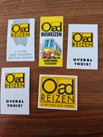 4576 Oad Reizen Stickers - Vintage Collectibles, Verzamelen, Ophalen of Verzenden, Gebruikt, Overige typen