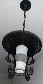 smeedijzeren hallamp, Huis en Inrichting, Lampen | Kroonluchters, Ophalen, Gebruikt