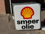 SHELL Smeer Olie oude garage lichtbak, Ophalen, Gebruikt, ., Lichtbak of (neon) lamp