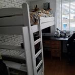 Hoogslaper met bankje en boekenkast, Ophalen, Gebruikt, Eenpersoons, 90 cm