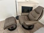 Originele design stressles relax fauteuil met voetenbank, Huis en Inrichting, Fauteuils, Ophalen, Zo goed als nieuw, 50 tot 75 cm