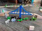 Grote houten treinbaan, Kinderen en Baby's, Speelgoed | Houten speelgoed, Ophalen of Verzenden