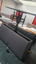 Voetbord met tv lift grijs kleur stof maximaal 55 inch nieuw, Huis en Inrichting, Kasten | Televisiemeubels, 150 tot 200 cm, Nieuw