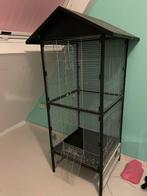 vogelhok 120x60x60 incl speelgoed&toebehoren, Ophalen, Zo goed als nieuw, Metaal, Vogelkooi