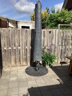 Grote parasol beige, Tuin en Terras, Parasols, Verstelbaar, Ophalen of Verzenden, 3 tot 4 meter, Zweefparasol