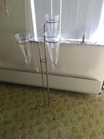 Standaard met 3 vazen, Ophalen, Overige kleuren, Minder dan 50 cm, Glas