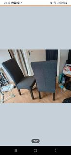 Stoelen antraciet 6 stuks, Huis en Inrichting, Ophalen, Gebruikt