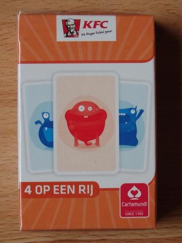 Nieuw kaartspel 4 op een rij van de KFC beschikbaar voor biedingen
