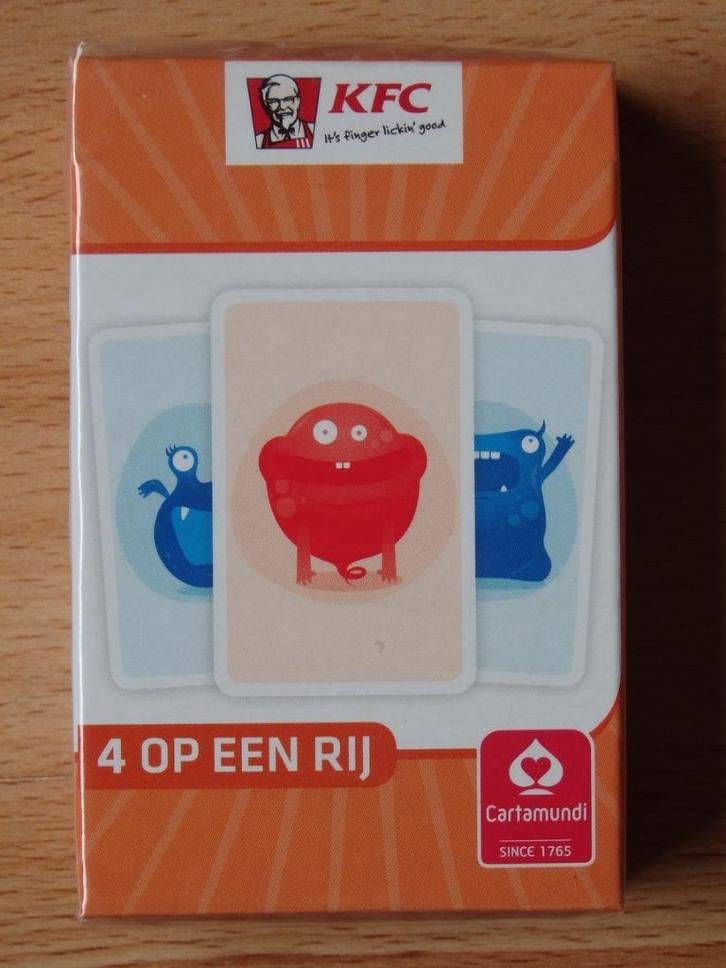 Nieuw kaartspel 4 op een rij van de KFC, Hobby en Vrije tijd, Gezelschapsspellen | Kaartspellen, Nieuw, Ophalen