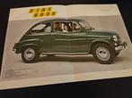 Brochure Fiat 600E, Ophalen of Verzenden, Zo goed als nieuw, Overige merken