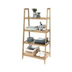 2x Bestlock badkamerrek bamboe, Ophalen, Zo goed als nieuw, 25 tot 50 cm, (Half)hoge kast