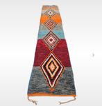 Handgeknoopt oosterse gang tapijt loper Boujad Berber color, ., Crème, ., Berber Oosters marokko
