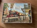 Historische jumbo puzzel treinstation 160 stukjes, Ophalen, Minder dan 500 stukjes, Gebruikt, Legpuzzel