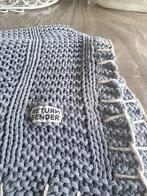 Plaid India RETURN TO SENDER 130x160 grijs nieuw, Huis en Inrichting, Woonaccessoires | Plaids en Woondekens, Ophalen of Verzenden