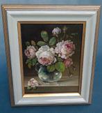 Bloemstilleven schilderij, Ophalen of Verzenden, Gebruikt, Schilderij, Minder dan 50 cm