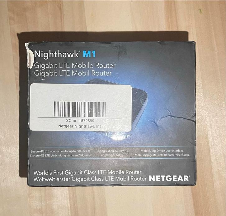 Netgear Nighthawk M1 4G LTE Router, Computers en Software, Routers en Modems, Gebruikt, Router met modem, Ophalen of Verzenden
