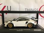 Minichamps 1:18 Porsche 911 (991 II) GT2 RS Weissach wit, Hobby en Vrije tijd, Modelauto's | 1:18, Ophalen of Verzenden, Nieuw