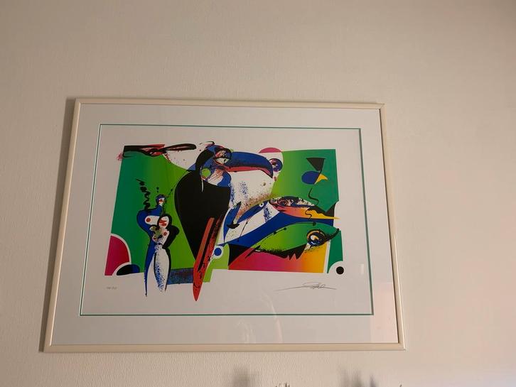 Zeefdruk Kunstwerk, Antiek en Kunst, Kunst | Etsen en Gravures, Ophalen