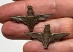 British Airborne Para Regt. Officers collar badges, Verzenden, Landmacht, Engeland, Embleem of Badge