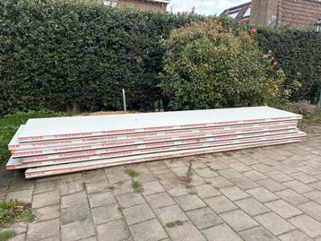 Sandwichpanelen 6x 60mm dik, 1000x5000mm + reststuk beschikbaar voor biedingen