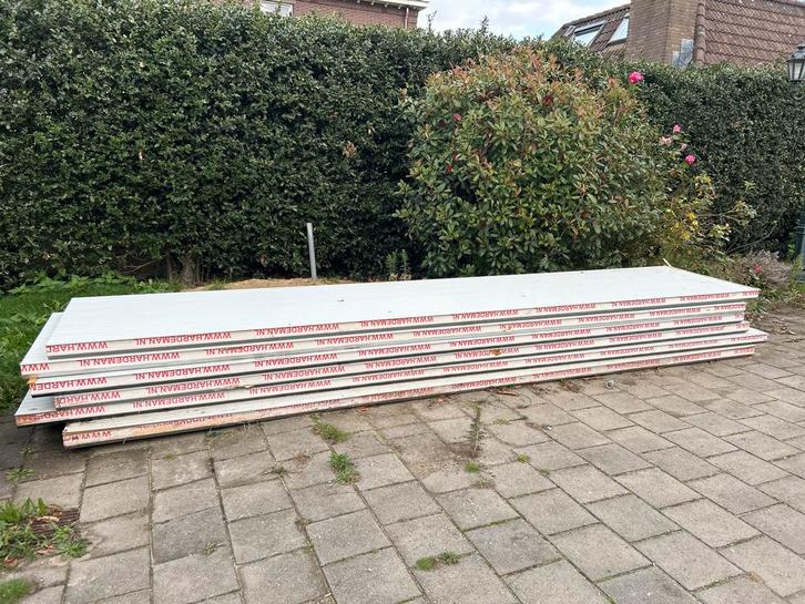 Sandwichpanelen 6x 60mm dik, 1000x5000mm + reststuk, Doe-het-zelf en Verbouw, Platen en Panelen, Gebruikt, Overige materialen