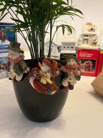 Kerst bloemstuk/pot versiering beschikbaar voor biedingen