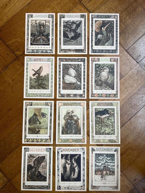 12 wandkunstkaarten - 12xA6 - kalender 7 - Theo van Hoytema, Huis en Inrichting, Woonaccessoires | Schilderijen, Tekeningen en Foto's