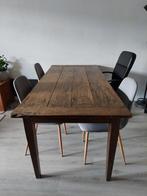 Mooie houten tafel, Huis en Inrichting, Ophalen, Gebruikt, 50 tot 100 cm, Vijf personen of meer