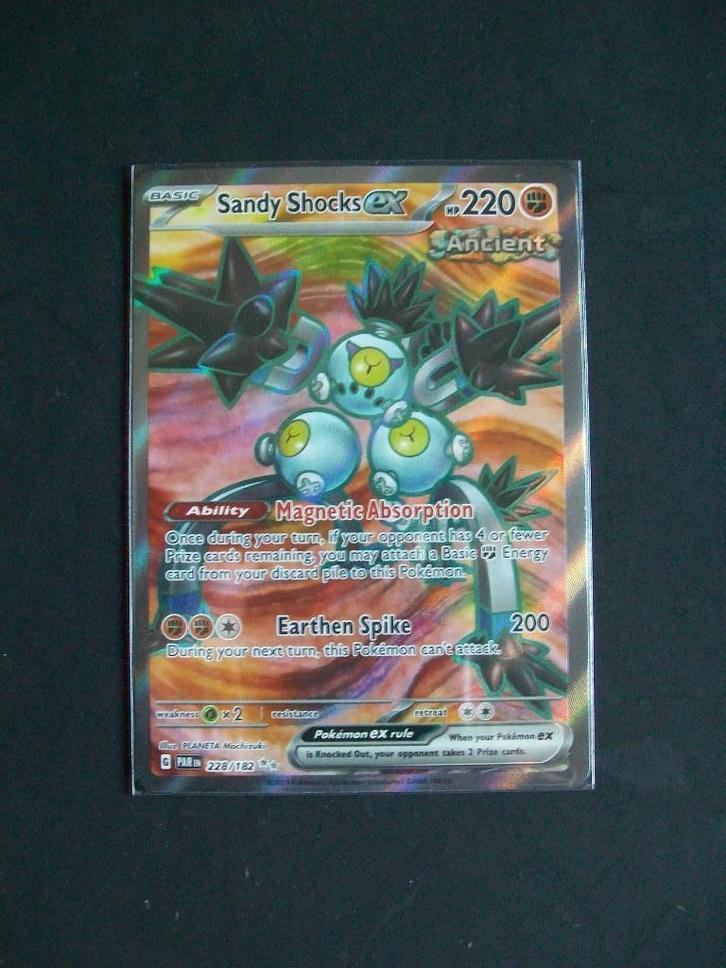 4772: Nieuwe Pokemonkaart Secret SANDY SHOCKS EX   (228/182), Hobby en Vrije tijd, Verzamelkaartspellen | Pokémon, Nieuw, Losse kaart