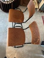School barkruk vintage, Huis en Inrichting, Barkrukken, Ophalen, 5 krukken of meer, 60 tot 90 cm, Zo goed als nieuw