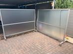 Topper 2x verijdbare windschermen met melkglas, Ophalen, Zo goed als nieuw, 200 cm of meer, 150 tot 200 cm