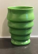 Art Deco Groene Opaline Glazen Vaas, Antiek en Kunst, Antiek | Vazen, Ophalen