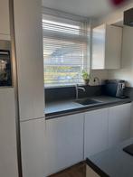 Prachtige mat witte eilandkeuken& topapparatuur+GEDEMONTEERD, Wit, Overige typen, Ophalen of Verzenden, Zo goed als nieuw