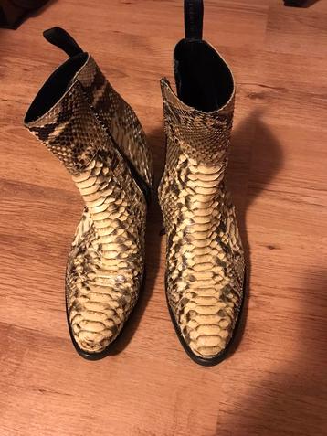 Prachtige Italiaanse Botticelli Laarzen echt slang leer  beschikbaar voor biedingen