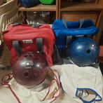 2 Columbia bowlingbal 300 rood en blauw met draagtas, Sport en Fitness, Bowlen, Ophalen of Verzenden, Gebruikt