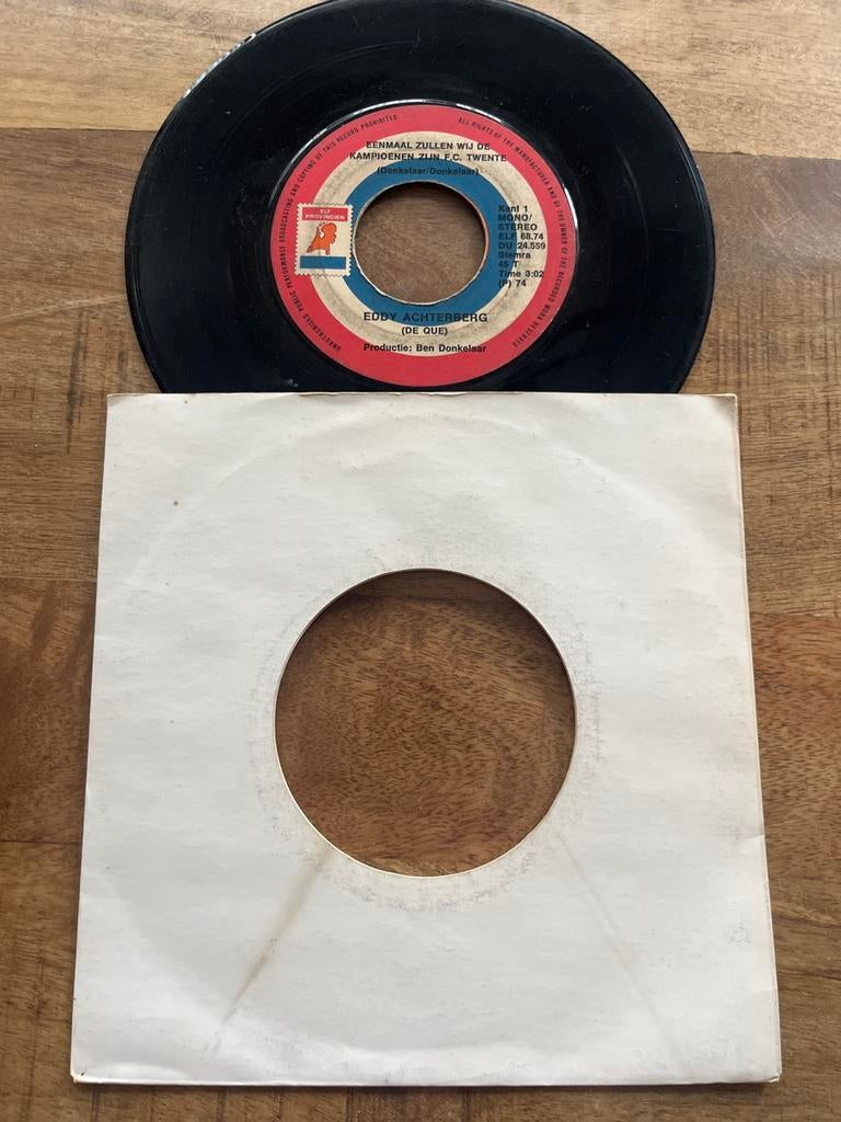 Eddy Achterberg - Eenmaal Zullen Wij De Kampioenen Zijn, Cd's en Dvd's, Vinyl Singles, Gebruikt, 7 inch, Single, Ophalen of Verzenden