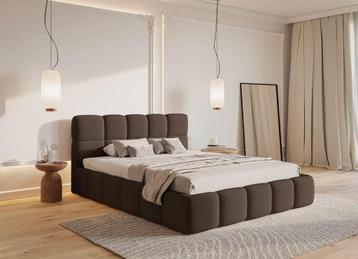 Bedframe Cloe Boucle 160 x 200 cm Zwart beschikbaar voor biedingen
