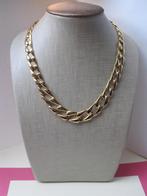 Ketting Napier goudkleurige in elkaar sluitende schakels 46, Sieraden, Tassen en Uiterlijk, Verzenden, Zo goed als nieuw, Goud