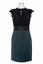 Prachtige groen/zwarte jurk STEPS maat 36, Kleding | Dames, Jurken, Groen, Gedragen, Knielengte, Steps