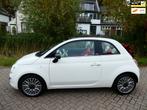 Fiat 500 C 0.9 TwinAir Turbo Cult 80pk 114.000km. Leder Clim, Auto's, Gebruikt, Euro 6, Cabriolet, Wit