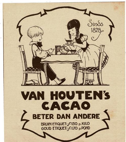 3x Sinds1828 VAN HOUTEN'S CACAO Beter dan andere 1924-25-33, Verzamelen, Merken en Reclamevoorwerpen, Zo goed als nieuw, Overige typen