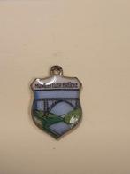 Emaille zilveren bedel 12, Ophalen of Verzenden, Gebruikt, Zilver, Overige merken