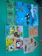 Houten Puzzels voor Kinderen, 2 tot 4 jaar, Gebruikt, Ophalen of Verzenden, Van hout