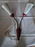 vintage wandlamp 50e jaren metaal  l=55 cm, Ophalen, Gebruikt, Metaal, Vintage fifties
