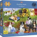 Gibsons - Playful Pups - 500 stukjes, Ophalen of Verzenden, 500 t/m 1500 stukjes, Nieuw, Legpuzzel