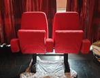 Bioscoop stoelen (rood, mobiel, stand slot of op rollen), Huis en Inrichting, Stoelen, Ophalen, Zo goed als nieuw, Rood