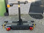 Fietsendrager Hawk, Ophalen, Gebruikt, 2 fietsen, Trekhaakdrager